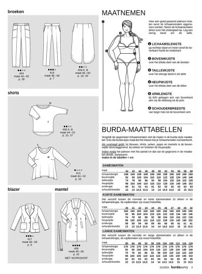 Burda Curvy magazine Lente 2023